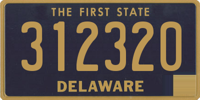 DE license plate 312320