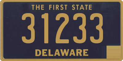 DE license plate 31233