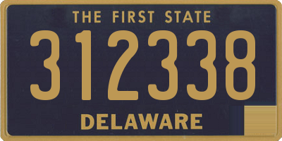DE license plate 312338