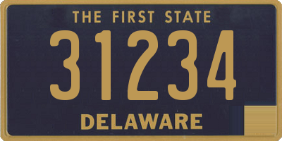 DE license plate 31234