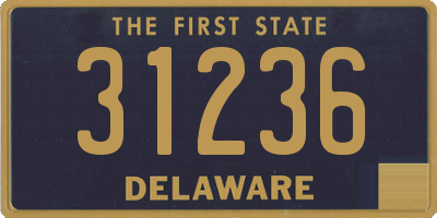 DE license plate 31236