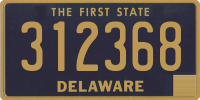 DE license plate 312368