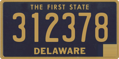 DE license plate 312378