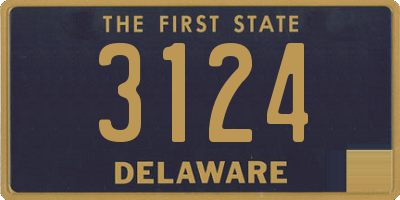 DE license plate 3124