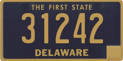 DE license plate 31242