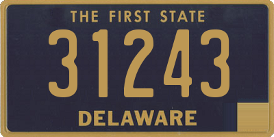 DE license plate 31243