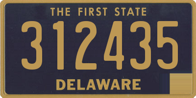 DE license plate 312435