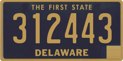 DE license plate 312443