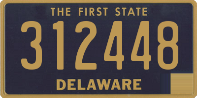 DE license plate 312448