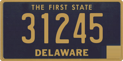 DE license plate 31245