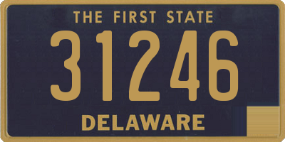 DE license plate 31246