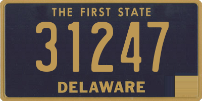 DE license plate 31247