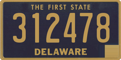DE license plate 312478