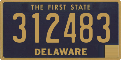 DE license plate 312483