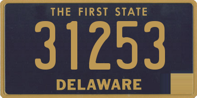 DE license plate 31253