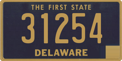 DE license plate 31254