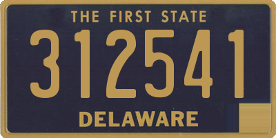 DE license plate 312541