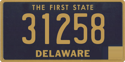 DE license plate 31258