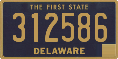 DE license plate 312586