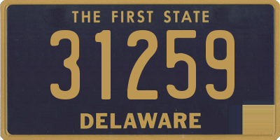 DE license plate 31259