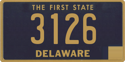 DE license plate 3126