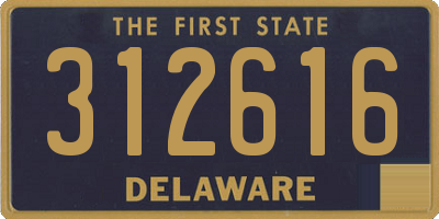 DE license plate 312616