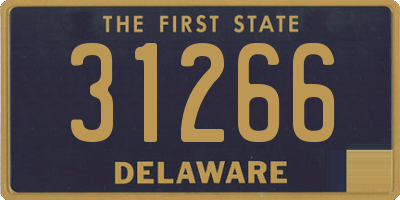 DE license plate 31266