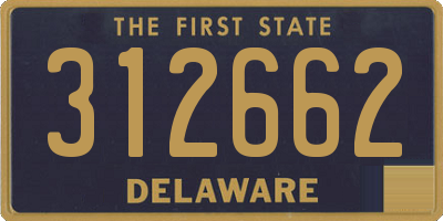 DE license plate 312662