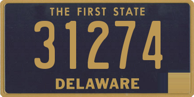 DE license plate 31274