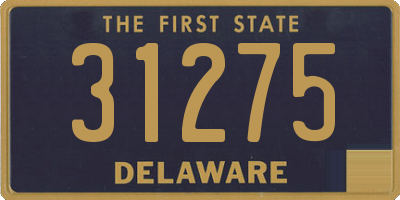 DE license plate 31275