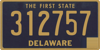 DE license plate 312757