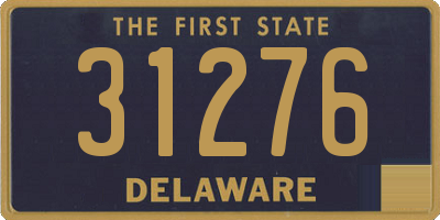 DE license plate 31276