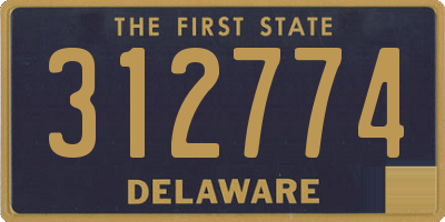 DE license plate 312774