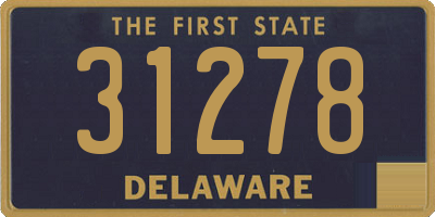 DE license plate 31278