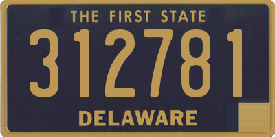 DE license plate 312781