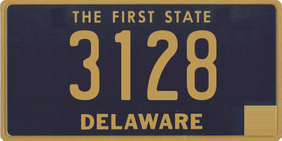 DE license plate 3128