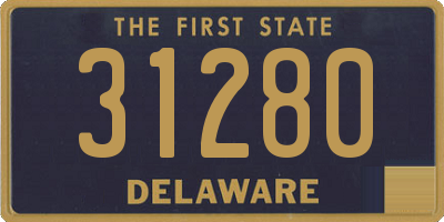 DE license plate 31280