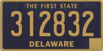 DE license plate 312832
