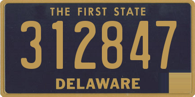 DE license plate 312847