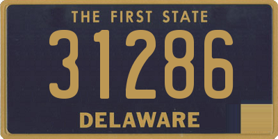 DE license plate 31286