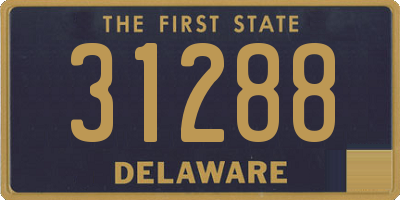 DE license plate 31288