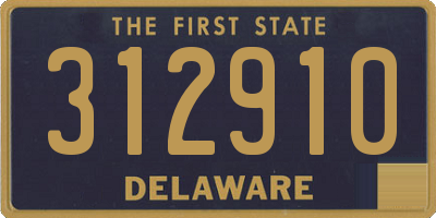 DE license plate 312910