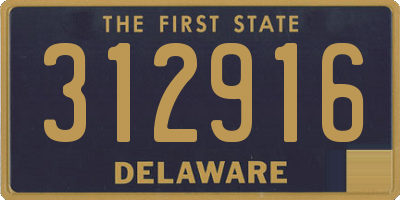 DE license plate 312916