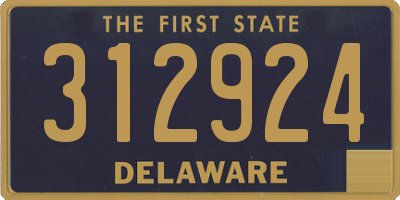 DE license plate 312924