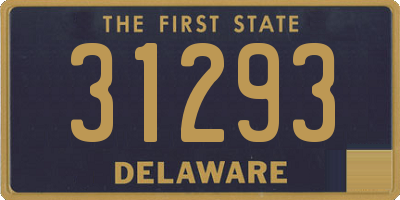 DE license plate 31293