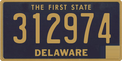 DE license plate 312974