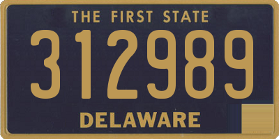 DE license plate 312989