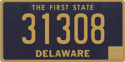 DE license plate 31308