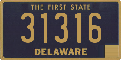 DE license plate 31316
