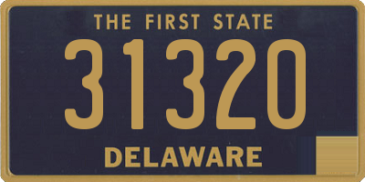 DE license plate 31320